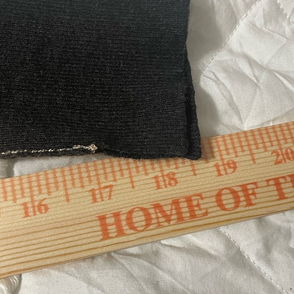 Spiritual Gangster Soft Oversized Gray Cotton sweater with gold thread piping. S - Picture 13 of 13